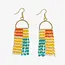 Ink&Alloy Allison Beaded Fringe Earrings Amalfi