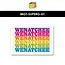 Rock Scissor Paper Brights Wenatchee Magnet