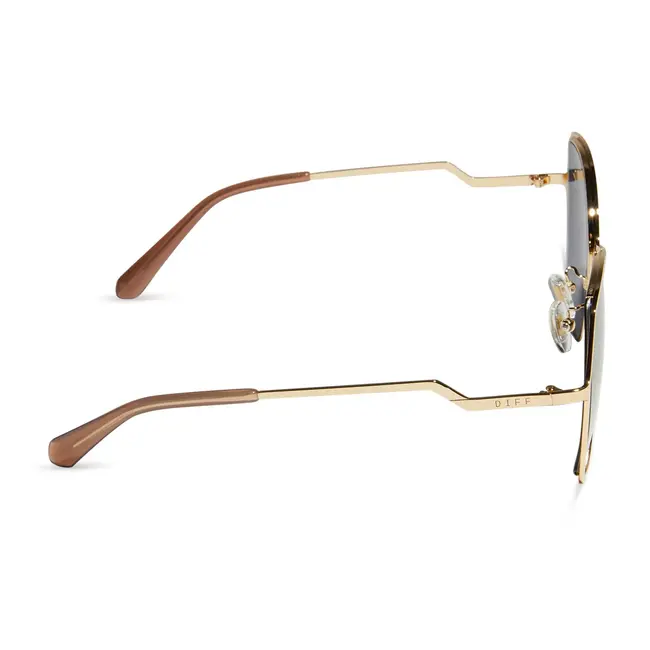 Diff Eyewear Donna iii Gold +Gold Mirrored Polarized