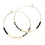 Amano Studio Japanese Seed Bead Hoop- Bone & Black