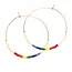 Amano Studio Japanese Seed Bead Hoop- Rainbow