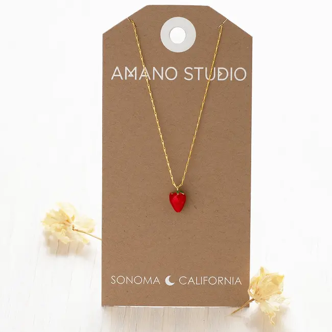 Amano Studio Summer Strawberry Necklace