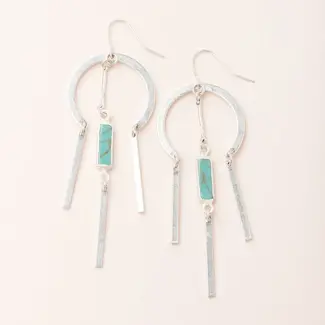 Scout Dream Stone Earring- Silver Turquoise