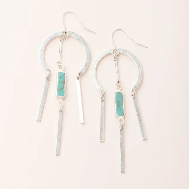 Scout Dream Stone Earring- Silver Turquoise