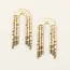 Scout Chromacolor Miyuki Rainbow Fringe Earring - Pewter Multi/Gold