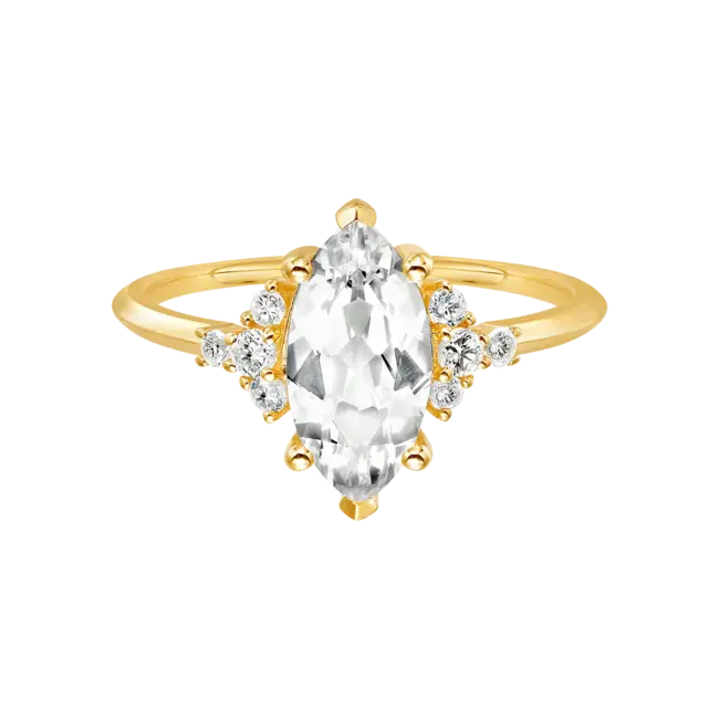 La Kaiser FINE Topaz Whimsical Dream Ring Sz 6