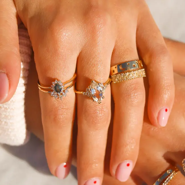 La Kaiser FINE Topaz Whimsical Dream Ring Sz 6