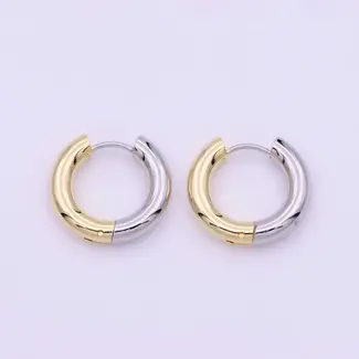 Mixed Metal 20mm Hoops