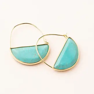 Scout Scout Stone Prism Hoop Earring - Turquoise/Gold