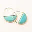 Scout Scout Stone Prism Hoop Earring - Turquoise/Gold