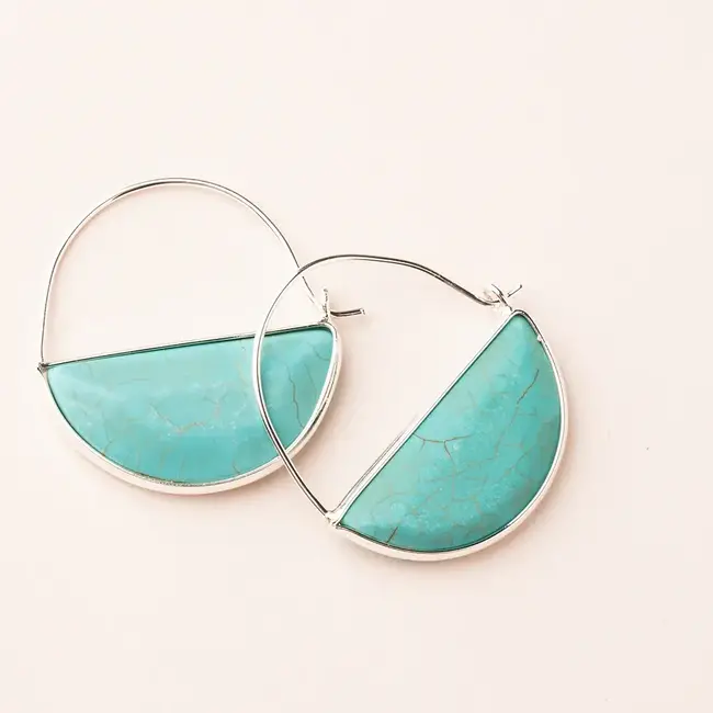 Scout Scout Stone Prism Hoop Earring - Turquoise/Silver