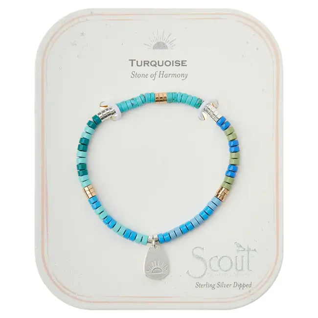 Scout Intention Charm Bracelet  Turquoise/Silver/Gold