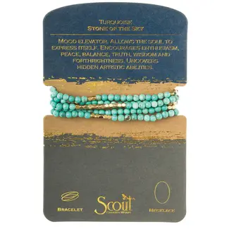 Scout Stone Wrap: Turquoise/Gold - Stone of the Sky
