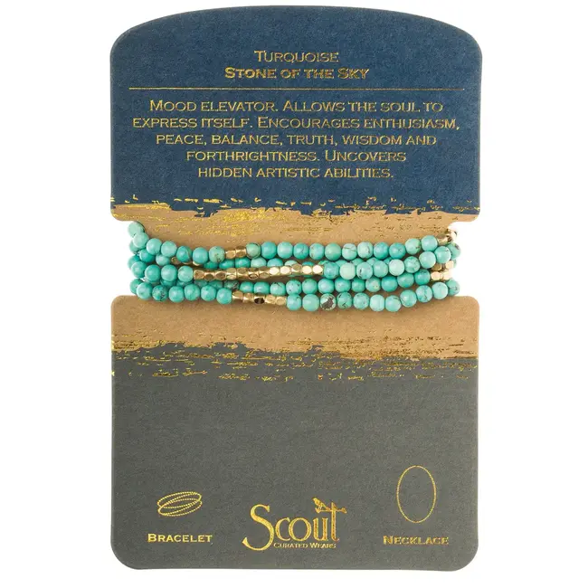 Scout Stone Wrap: Turquoise/Gold - Stone of the Sky