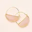 Scout Stone Prism Hoop Earring Rose Quartz/Gold