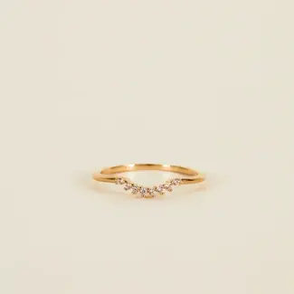 JaxKelly Arched Crown Champagne Ring - 7