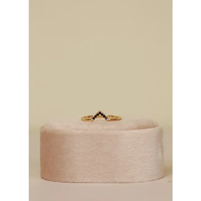 JaxKelly Black Lambda Ring - 6