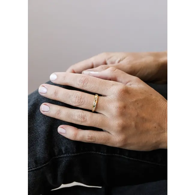JaxKelly Inset Baguette Ring - 6