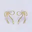 GF Tied Bow CZ Studs