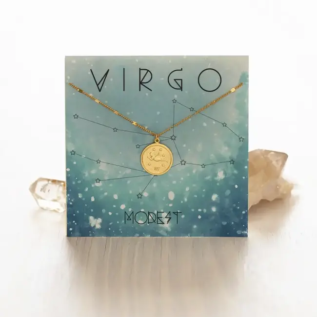 Amano Studio Zodiac Necklace Gold Virgo