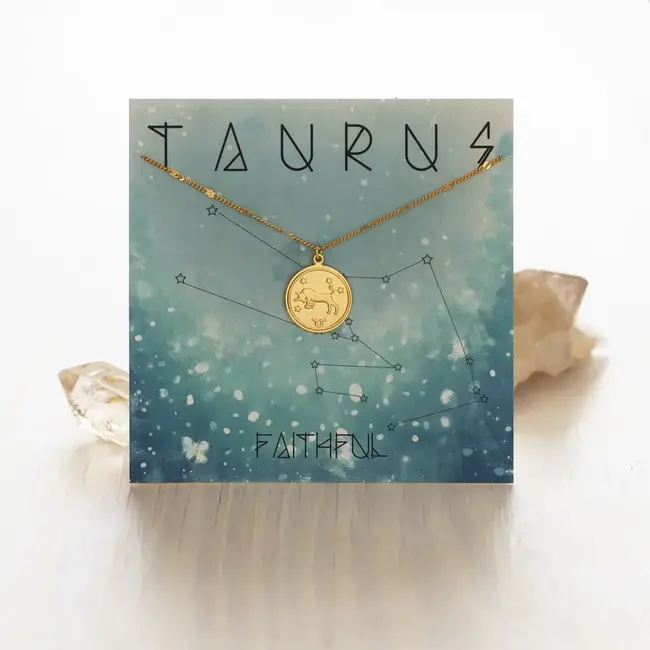 Amano Studio Zodiac Necklace Gold Taurus