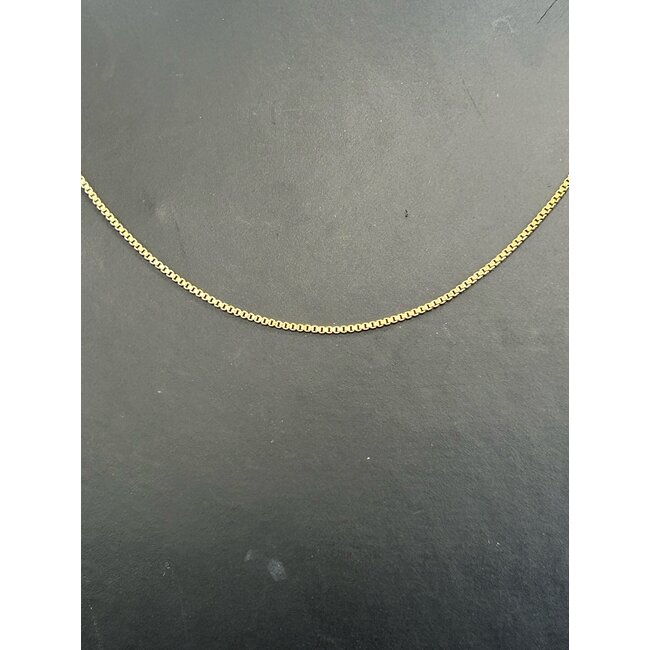 GF 1mm Venetian Box Chain 18"