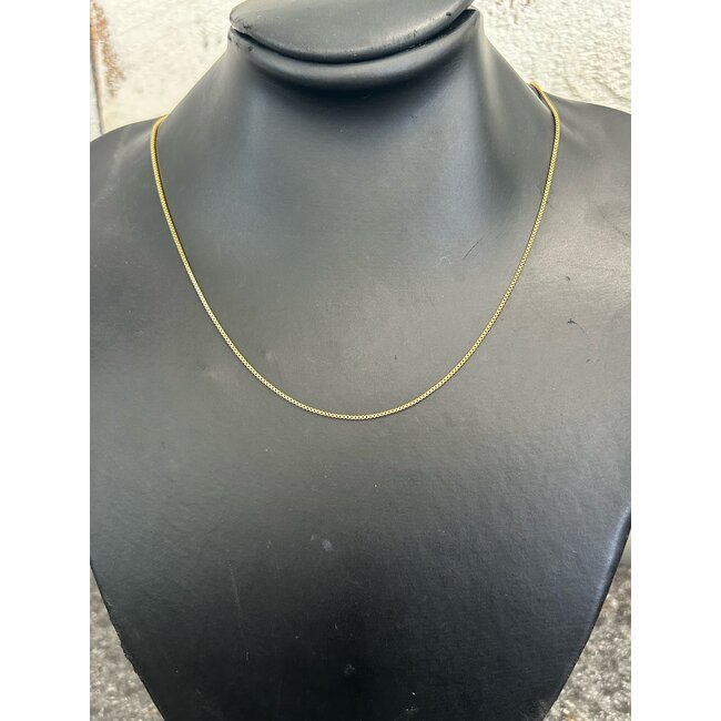 GF 1mm Venetian Box Chain 18"