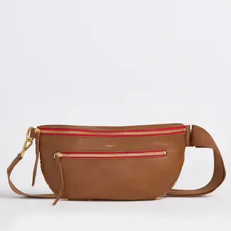 Hammitt Charles Crossbody Large-Mahogany Pebble