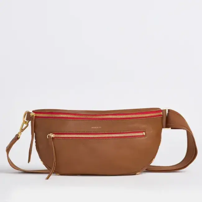 Hammitt Charles Crossbody Large-Mahogany Pebble