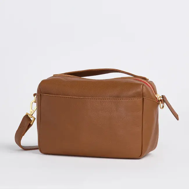 Hammitt Evan Crossbody Sml-Mahogany Pebble