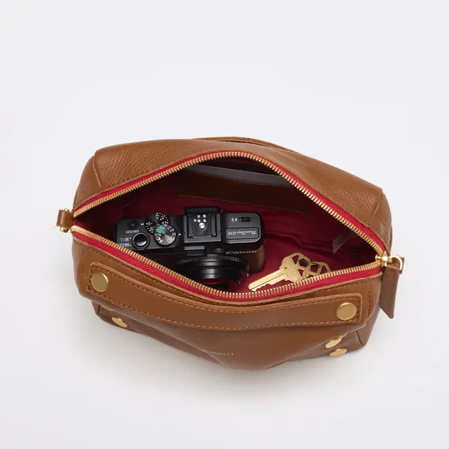 Hammitt Evan Crossbody Sml-Mahogany Pebble