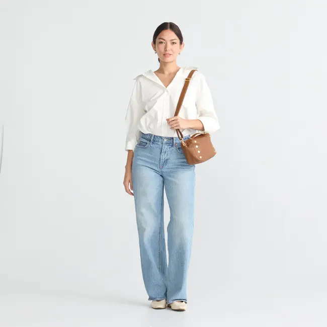 Hammitt Evan Crossbody Sml-Mahogany Pebble