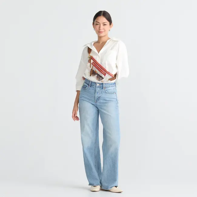 Hammitt Charles Crossbody Med Clear-Mahogany Pebble