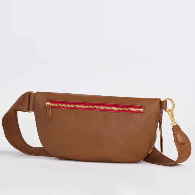 Hammitt Charles Crossbody Large-Mahogany Pebble