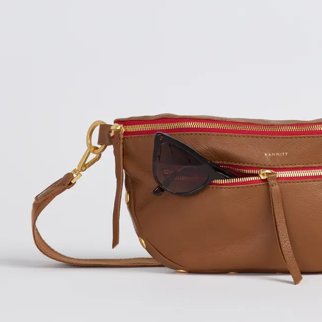 Hammitt Charles Crossbody Large-Mahogany Pebble