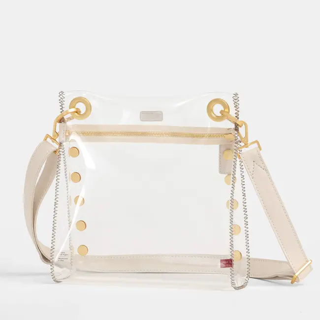 Hammitt Tony Med Clear-Calla Lily White