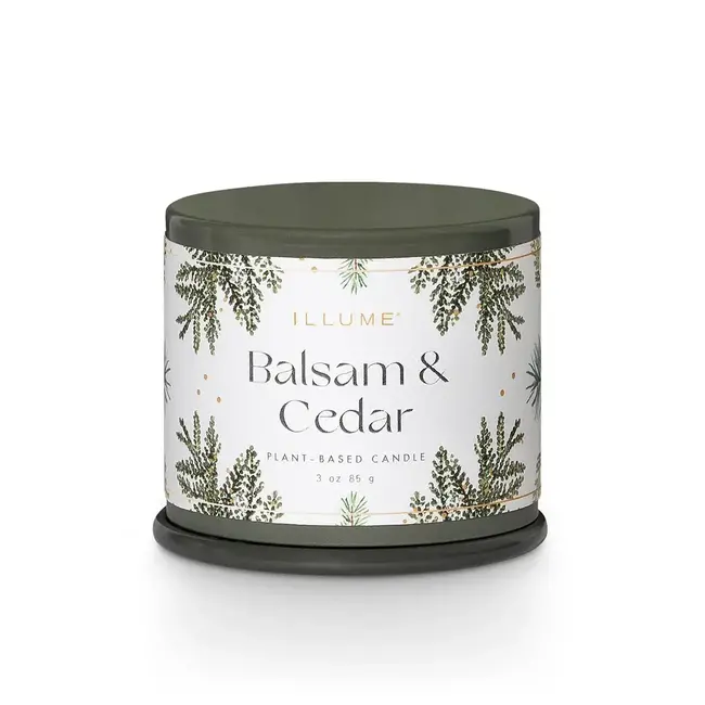Illume Balsam & Cedar Demi Vanity Tin