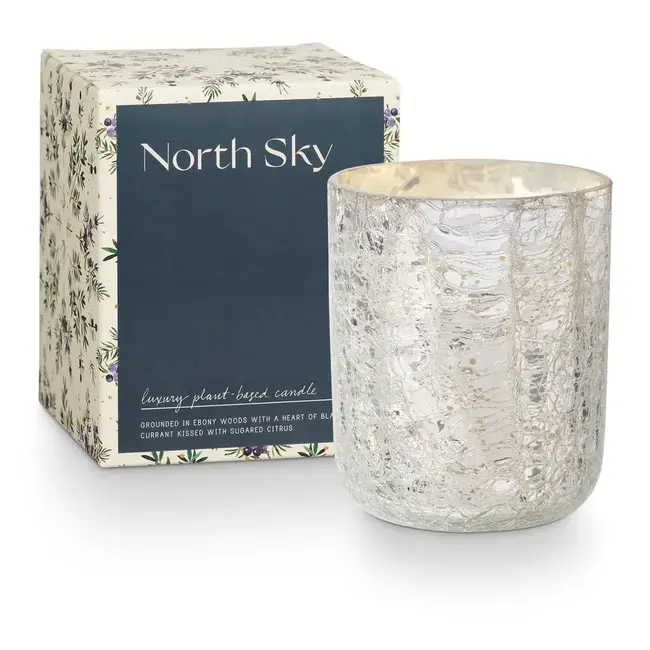 Illume North Sky Small Boxed Crackle Glass
