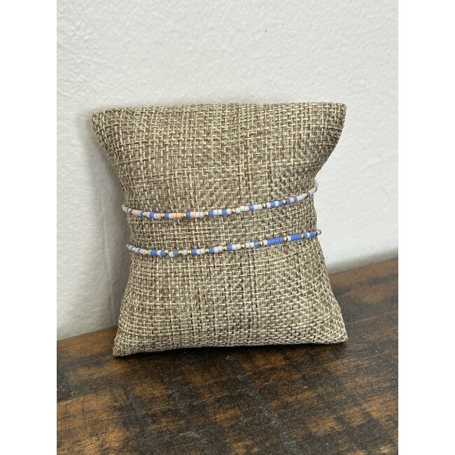 HippieChic Rainbow Beaded Stretchy Bracelet