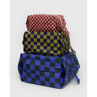 Baggu 3D Zip Set - Jewel Checks