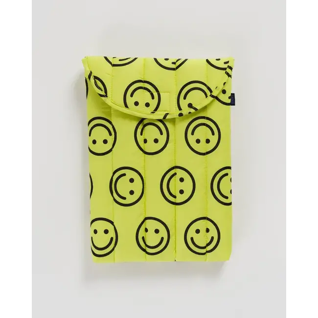 Baggu Puffy Laptop Sleeve 13"/14" - Yellow Happy