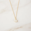 Tasi & Stowaway Bezel-wrapped Gemstone Necklace - Gold Moonstone