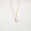 Tasi & Stowaway Bezel-wrapped Gemstone Necklace - Gold Rose Quartz