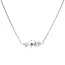 Tasi & Stowaway Herkimer Bar Necklace - Silver