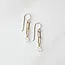 Tasi & Stowaway Herkimer Chain Earrings - Gold