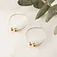 Tasi & Stowaway Metal Bauble Hoops - Gold