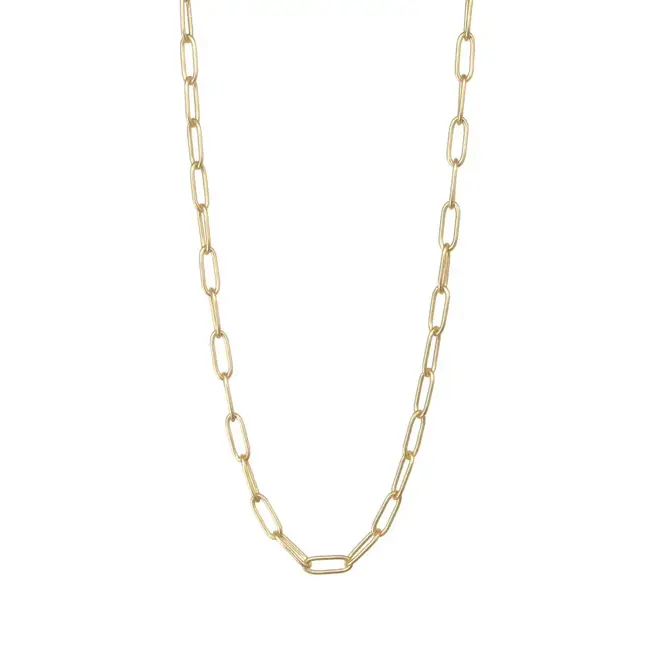 Tasi & Stowaway Small Paperclip Chain - Gold