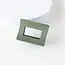 Tiepology Matte Rectangle Hair Clip Green Tea