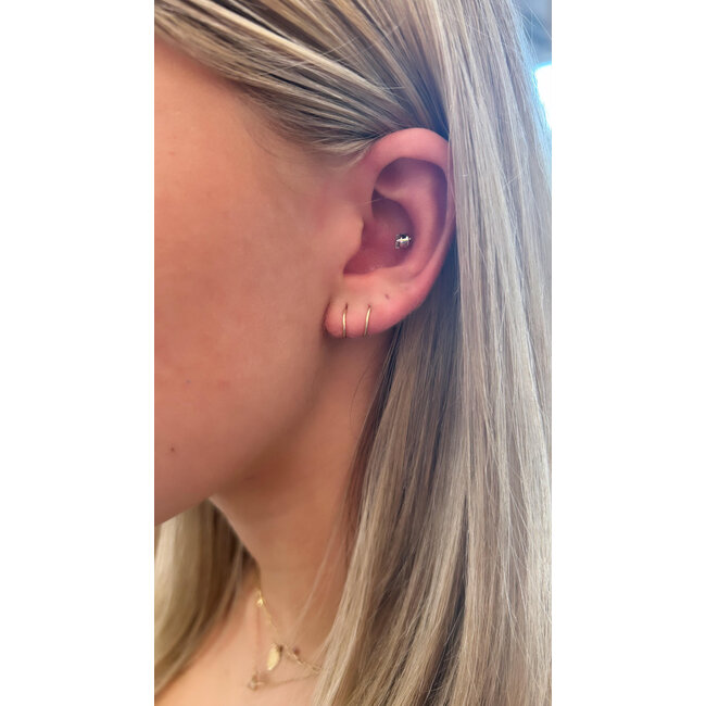 Tumbleweed Spiral Earring