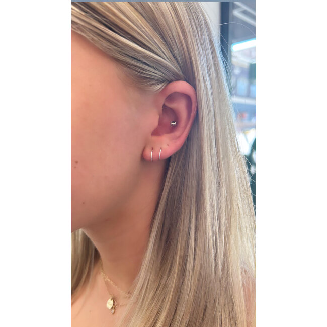 Tumbleweed Spiral Earring